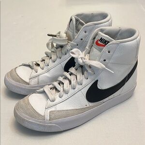 NIKE BLAZER MID WHITE HIGH TOP SNEAKER SHOES